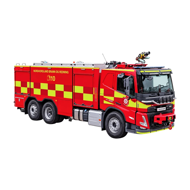 Autospecială grea de salvare și stingere — Volvo FM 500 — apă 10 000 l, spumogen 200 l