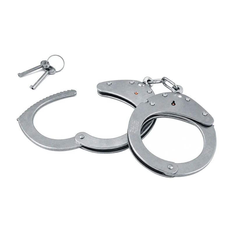 CLEJUSO 12A — cătușe cu lanț — inox, mărime mare