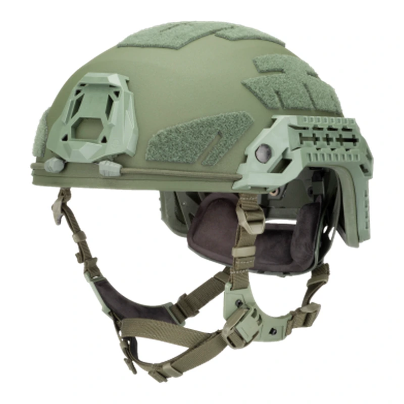 M100 — cască balistică modulară — Configurație ilustrativă, verde bronz